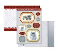 Hunkydory - It's a Cat's Life - Blue Persian and Persian Kittens Topper Set