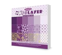 Hunkydory - Mat & Layer Paper Pads - Purple Tones - Rich Gold - MALPAD103 - RRP £9.99