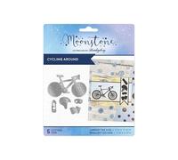 Hunkydory Moonstone - Cycling Around - Craft Cutting Die Set - 5 Dies -MSTONE1109