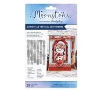 Hunkydory - Moonstone Dies - Christmas Vertical Sentiments - MSTONE1042 - £14.99
