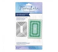 Hunkydory - Moonstone Dies - Scalloped Lace Nesting Dies - Rectangles - MSTONE576