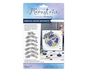 Hunkydory Moonstone - Essential Arched Sentiments - Craft Die Set - MSTONE999
