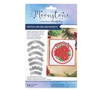Hunkydory Moonstone - Festive Arched Sentiments - Craft Die Set - MSTONE1047