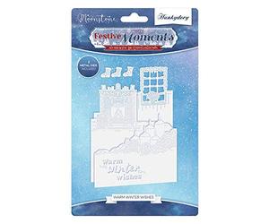 Hunkydory Moonstone Festive Moments Dies - Set The Scene - Warm Winter Wishes - MSTONE108