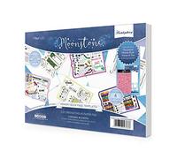 Hunkydory Moonstone - Memory Book A5 Printed Page Templates - 48 Sheets - 12 Designs