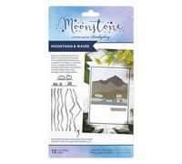 Hunkydory Moonstone - Mountains and Waves Craft Die Set - from The Scene Builders Range MSTONE806