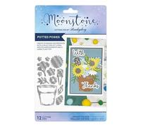 Hunkydory Moonstone - Potted Posies - Craft Die Cutting Set - MSTONE1099