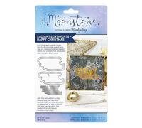 Hunkydory Moonstone - Radiant Sentiments - Happy Christmas Die Set - MSTONE1029