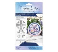 Hunkydory Moonstone - Scalloped Dots Nesting Circles - Craft Die Set - MSTONE811