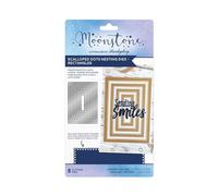 Hunkydory - Moonstone Scalloped Dots Nesting Rectangles - Craft Die Set - MSTONE812