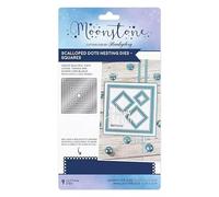 Hunkydory Moonstone - Scalloped Dots Nesting Squares Craft Die Set - MSTONE909