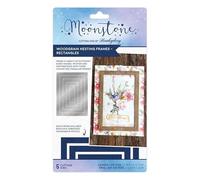 Hunkydory Moonstone - Woodgrain Nesting Frames - Rectangles - Craft Cutting Die Set - MSTONE676