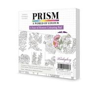 Hunkydory - Prism A Year of Flowers Colouring Pad - PCMP107- RRP £9.99