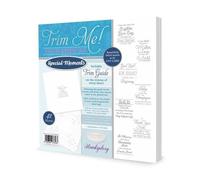 Hunkydory - Trim Me! Foiled Insert Pad - Special Moments Silver - TRIMINS022