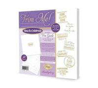 Hunkydory - Trim Me! Foiled Insert Pad - Time to Celebrate - Gold - TRIMINS033