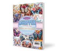 Hunkydory - Whopper Topper Pad - Paper Art Butterflies - WHOPPER144