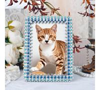 Hunlostten Vintage 3.5X5 Photo Frame with Stand - Rectangle Picture Frame Decorative Tabletop Display for Home Decor, Gifts, Cherished Memories