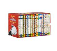 Hunnee A Library of a Wimpy Kid 1-18 Books Boxed Set, Complete Full Collection Series, A5 Size, 2021 Model, Book Set