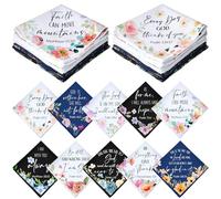 HunnmingRe 30 Pieces Christian Handkerchiefs for Women Inspirational Bible Verse Gifts Bulk for Mother's Day Ladies Hankies, Colorful, 11.81 x 11.81 inches/ 30 x 30 cm