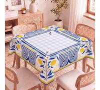 HunnmingRe Mahjong Tablecloth Cards Table Mat,Blue,Mediterranean