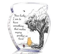 Hunny Pot Shape Acrylic Desk Decor Winnie Long Distance Friendship Gifts Inspirational Gifts, Pooh Quotes Desk Sign Decor, Birthday Gifts Graduation Gifts for Women Best Friend Mom Sister - 02