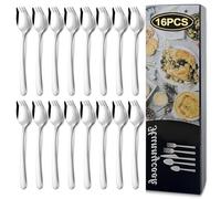 Hunnycook 16 Pack Stainless Steel Spork - 18cm, Camping Cutlery, Outdoor Fork & Spoon Combo, Dessert Spork & Salad Forks, Durable & Lightweight for Hiking, Picnics & Travel