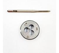 Hunricho 2-56 UNC Tap and Die Set Machine Thread Tap and Round Thread Die Right Hand Tap Die Set (2-56 UNC)