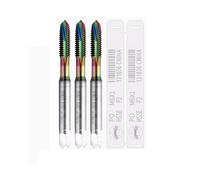 Hunricho 2pcs Combination Drill Tap &Tip Tap Bit Set Nano Blue Coated Screw Tapping Bit Tool High Speed Steel Drilling Tapping Bits Metric Size M1.2-M24 for Copper and Aluminum (M12*1.75)