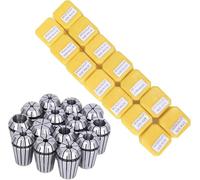 Hunricho14pcs ER20 Spring Collet Set for CNC Engraving Machine and Milling Lathe Tool Workholding Engraving Collets Including 1/16"-1/2"(14pc ER20)