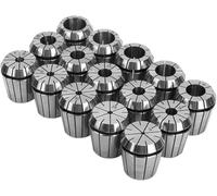 Hunricho15pcs ER40 Spring Collet Set for CNC Engraving Machine and Milling Lathe Tool Workholding Engraving Collets Including 1/8"-1" (15pc ER40)