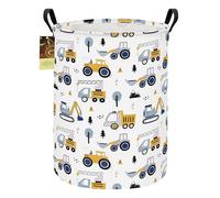HUNRUNG Round Large Construction Truck Laundry Hamper,Waterproof Portable