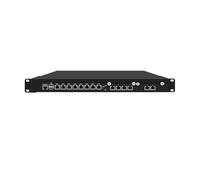 HUNSN 1U Rackable Cabinet Firewall Appliance, Mikrotik, OPNsense, VPN, Router PC, Xeon E 2126G, RJ67, C246, 8 x 2.5GbE, 6 x 1GbE LAN, Console, GPIO, 64G RAM, 256G SSD