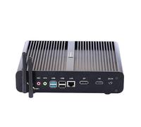 HUNSN 4K Fanless Mini PC, Desktop Computer, Server, Windows 11 / Linux Ubuntu, I7 1255U 1260P, BM14, WiFi 6, BT, DP, HDMI, LAN, 2 x USB3.0, 6 x USB2.0, SIM Slot, 64G RAM, 256G SSD, 1TB HDD