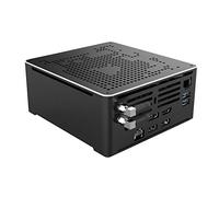 HUNSN 4K Mini PC, HTPC, NUC, Small Server, Windows 11 or Linux Ubuntu, Support Proxmox, Vmware, ESXI, KODI, Intel 6 Cores I9 8950HK, BY02, DP, HDMI, TYPE-C, 2 x LAN, 16G RAM, 128G SSD, 1TB HDD