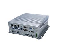 HUNSN Fanless Industrial Computer, IPC, Mini PC, I7 6700T, Windows 11/ Linux Ubuntu, IX05, Intel Q170, VGA, DP, HDMI, 6 x COM, 3 x LAN, DC Phoenix, 9 to 36V, 2 x SIM Slot, 16G RAM, 256G SSD, 1TB HDD