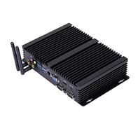 HUNSN Fanless Industrial Computer, IPC, Mini PC, Intel I7 8550U 8565U 8665U, IM03, VGA, HDMI, LAN, 2 x COM RS232, 3 x USB2.0, 4 x USB3.0, Barebone, NO RAM, NO Storage, NO System