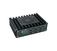 HUNSN Fanless Industrial PC, Mini Computer, IPC, Intel Core I5 1135G7, IX11, 16 Way GPIO, 6 x COM, 2Pin Phoenix, HDMI, DP, 3 x I225-V 2.5Gbe LAN, Barebone, NO RAM, NO Storage, NO System