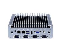 HUNSN Fanless Industrial PC, Mini Computer, IPC, Intel Core I7 6500U, IX10, 6 x COM, VGA, HDMI, 2 x I211-AT LAN, SIM Slot, Barebone, NO RAM, NO Storage, NO System