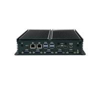 HUNSN Fanless Industrial PC, Mini Computer, IPC, Intel N100, Windows 11 / Linux Ubuntu, IX13, TPM 2.0, Wi-Fi 6, BT 5.2, 6 x COM COM1/2 for RS232/RS485, 2 x HDMI, 2 x LAN, 32G RAM, 256G SSD