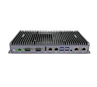 HUNSN Fanless Mini PC, Industrial Computer, IPC, Intel Core I3 8145U, IX02, TPM2.0, 9-36V, Watchdog, WOL, 4G supported, 4 x LAN, 4 x COM, Barebone, NO RAM, NO Storage, NO System