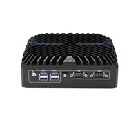 HUNSN Fanless Mini PC, Industrial Computer, Windows 11 / Linux Ubuntu, Core I5 1235U, BX10, TPM2.0, SIM Slot, 2 x COM, 2 x LAN, 2 x HDMI, Vesa Mount, WOL, PXE, Watchdog, 16G RAM, 256G SSD