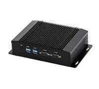 HUNSN Industrial Embedded PC, Fanless Mini Computer, IPC, I5 4200Y 4210Y 4202Y 4302Y, Windows 11 / Linux Ubuntu, IM08, VGA, HDMI, 2 x LAN, 2 x COM, 4 x USB3.0, 0 RAM, 0 Storage, Barebone No System