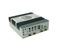 HUNSN Industrial PC, Embedded Computer, I7 10700T, Windows 11 / Linux Ubuntu, IX14, TPM2.0, 3 x LAN, 6 x COM, DP, HDMI, 12-24V Phoenix Terminal, Support Watchdog, PXE, WOL, 16G RAM, 256G SSD