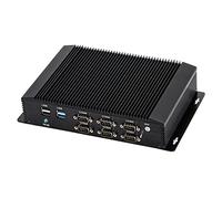 HUNSN Industrial PC, Fanless Mini Computer, Windows 11 / Linux Ubuntu, 4G, WOL, Watchdog Supported, Core I5 7267U 7287U 7300U, IM06, 2 x LAN, GPIO, 6 x COM, 16G RAM, 128G SSD, 1TB HDD