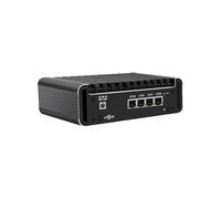 HUNSN Micro Firewall Appliance, Mini PC, Mikrotik, OPNsense, VPN, Router PC, Celeron J6413, RJ62, 4 x 2.5GbE I226-V LAN, 2 x HDMI, Type-C, TF Slot, 16G RAM, 512G SSD
