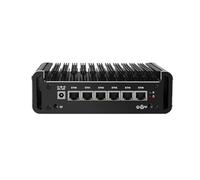 HUNSN Micro Firewall Appliance, Mini PC, Mikrotik, OPNsense, VPN, Router PC, Intel Alder Lake-N 12th Gen N100, RJ47, 6 x 2.5GbE I226-V LAN, HDMI, 0 RAM, 0 Storage, Barebone No System