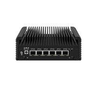 HUNSN Micro Firewall Appliance, Mini PC, Mikrotik, OPNsense, VPN, Router PC, Twin Lake Core 3 N355, RJ46, 6 x 2.5GbE I226-V, 2 x HDMI2.1, TF, Type-C, 32G DDR5 RAM, 512G SSD