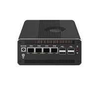 HUNSN Micro Firewall Appliance, Mini PC, Mikrotik, OPNsense, VPN, Router PC, Ultra 5 Processor 125H, RJ69, 4 x 2.5GbE I226-V, Type-C USB4, TF, DP, HDMI, 0 RAM, 0 Storage, Barebone No System
