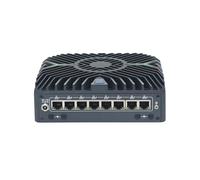 HUNSN Micro Firewall Appliance with vPro, Mini PC, Mikrotik, OPNsense, VPN, Router PC, Ultra 5 125U, RX21, 8 x 2.5GbE LAN, LAN 1 I226-LM, AI Boost NPU, 16G RAM, 128G SSD