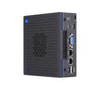 HUNSN Mini PC, Desktop Computer, HTPC, NUC, Windows 11 Pro or Linux Ubuntu, I7 5500U 5600U, BH24, PXE, WOL Supported, 2 x LAN, VGA, 2 x HDMI, Lock Slot, Type-C, Vesa Mount, 8G RAM, 128G SSD
